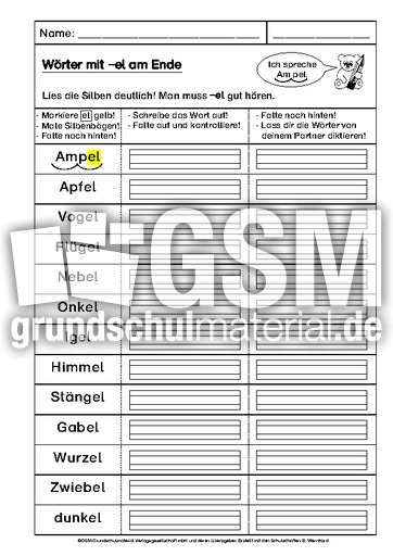 Faltblatt, Endungen -el.pdf